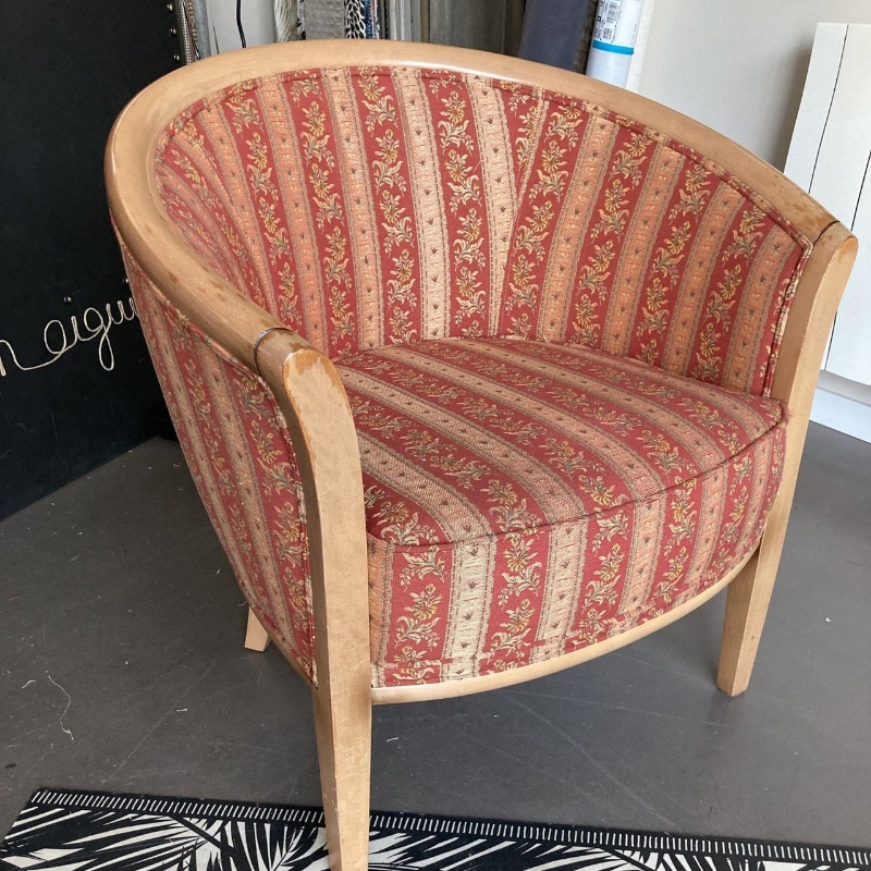 DE FIL EN AIGUILLE Tissu Dameublement Henon Refection De Fauteuils 7