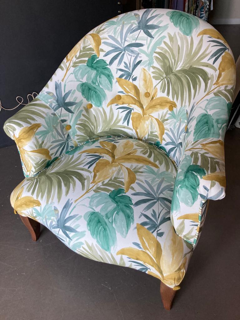 De Fil En Aiguille Tissu Dameublement Henon Fauteuil 25