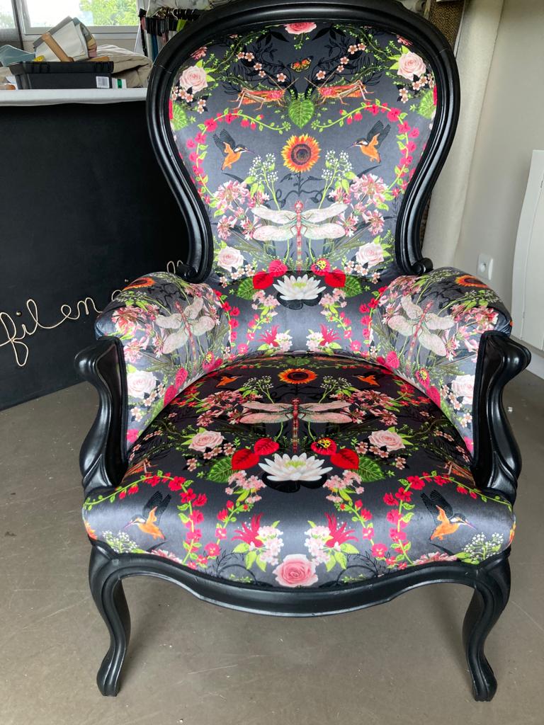 De Fil En Aiguille Tissu Dameublement Henon Fauteuil 27